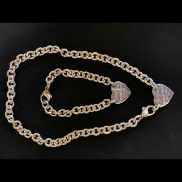 tiffany co necklace and bracelet